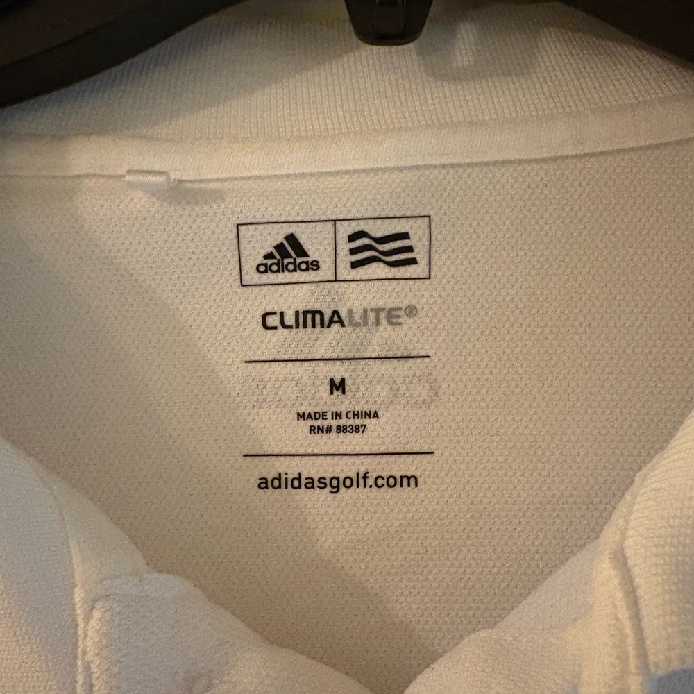 BYX Beta Upsilon Chi fraternity Adidas Climalite White Polo Shirt